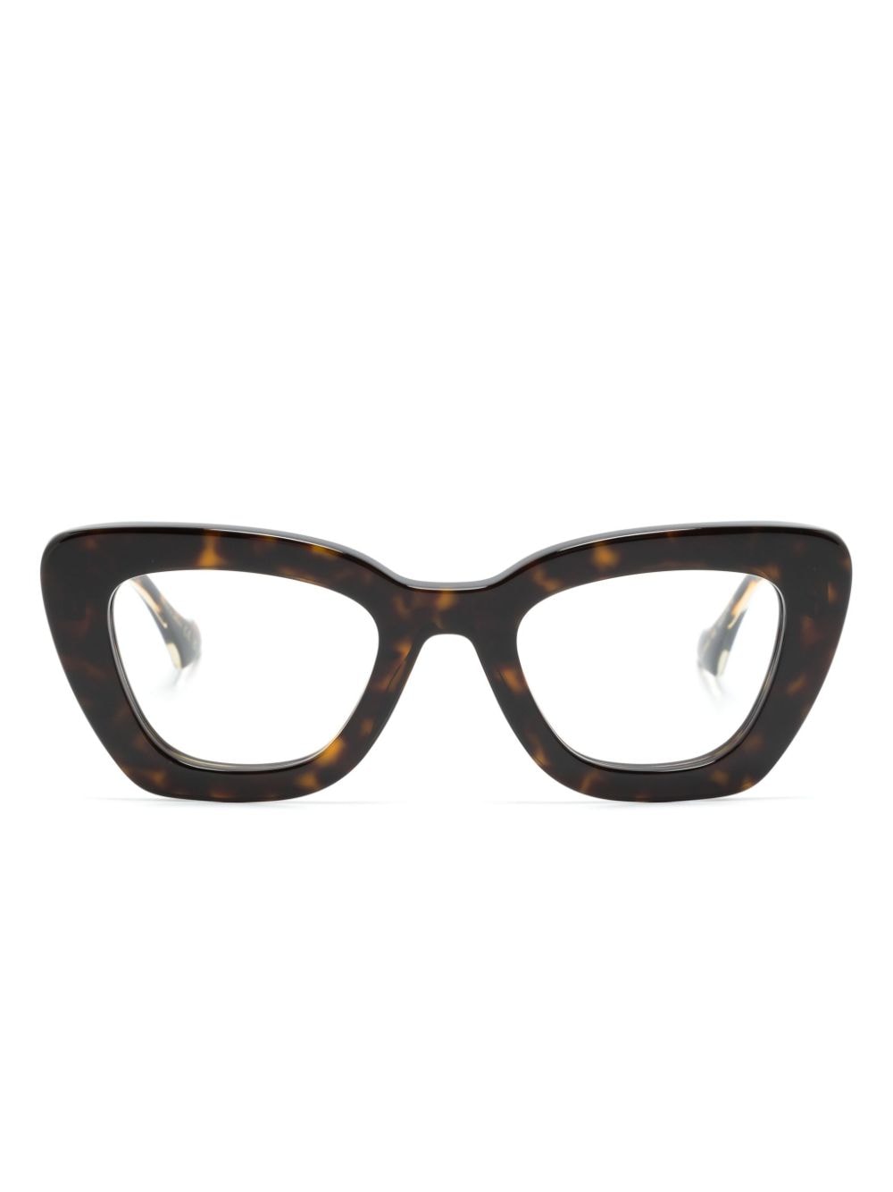Gucci Interlocking G Cat-eye Glasses In Black