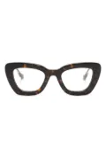 Gucci Eyewear Interlocking G cat-eye glasses - Brown