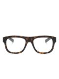 Gucci Eyewear rectangle-frame glasses - Brown