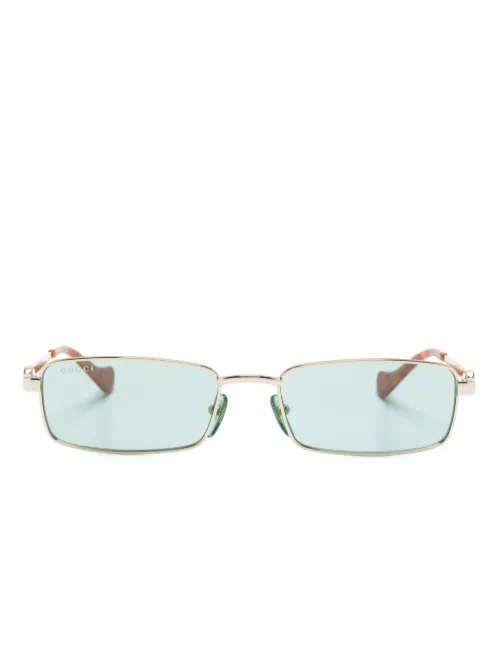 Lunettes de soleil à monture rectangulaire - Gucci Eyewear - Modalova