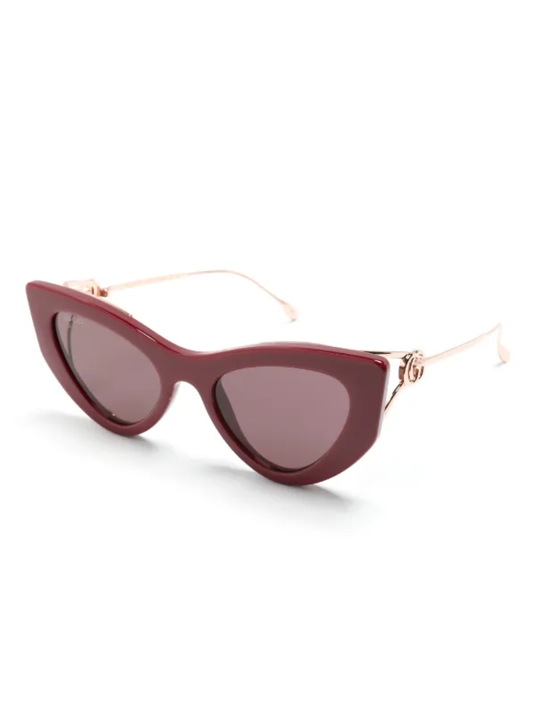 【送料込】GUCCI_Double G cat-eye sunglasses Double G cat-eye sunglasses in black - Gucci | Mytheresa