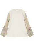 Toga panelled colour-block T-shirt - Neutrals