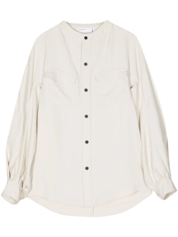 Toga ノーカラーシャツ | ニュートラル | FARFETCH JP