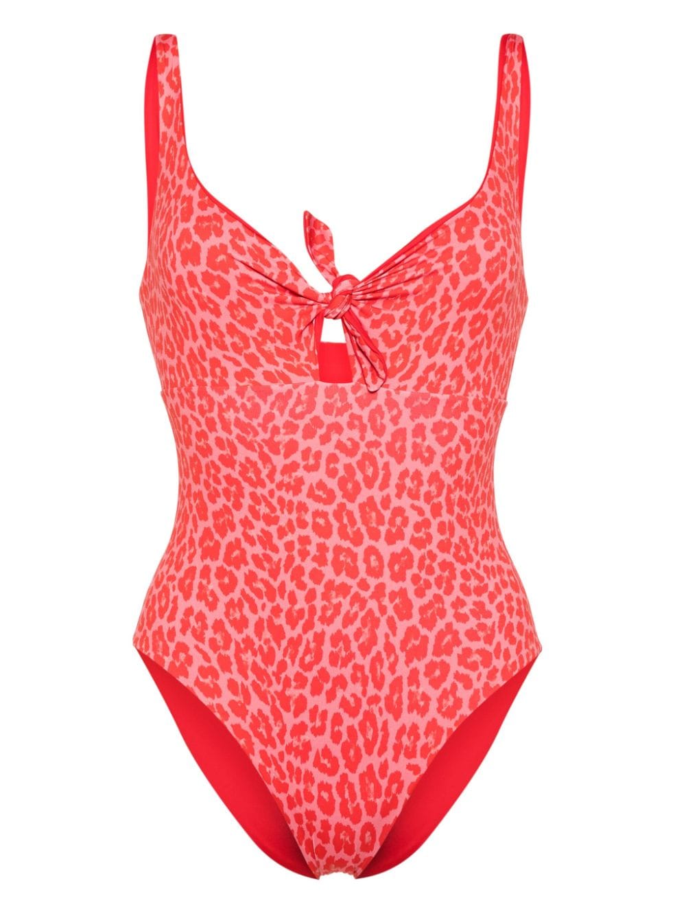 leopard-print swimsuit