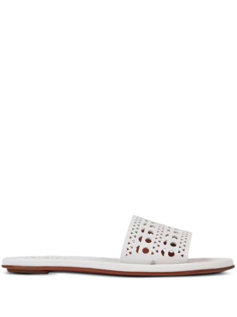 Alaïa laser-cut Vienne slides