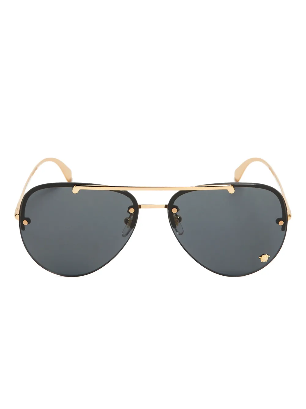 Versace Eyewear Zonnebril met piloten montuur Zwart