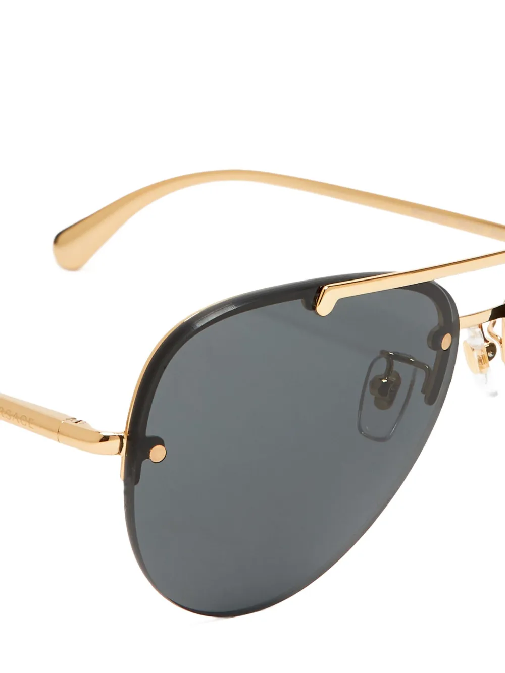 Versace Eyewear Zonnebril met piloten montuur Zwart