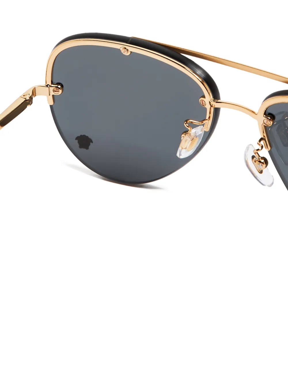 Versace Eyewear Zonnebril met piloten montuur Zwart