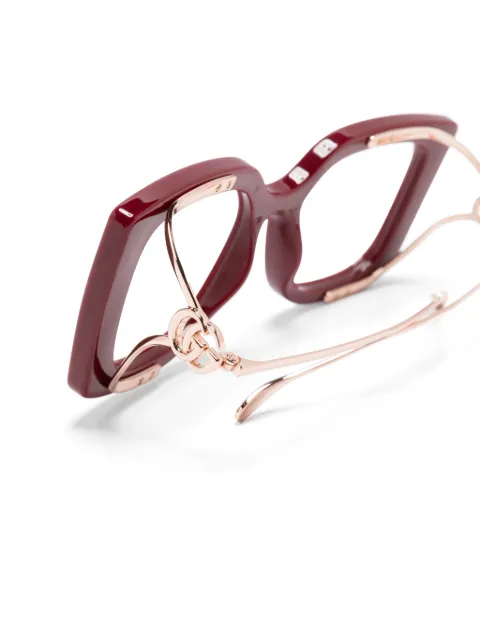 Gucci Eyewear Double G oversize-frame glasses GG1567O - 2