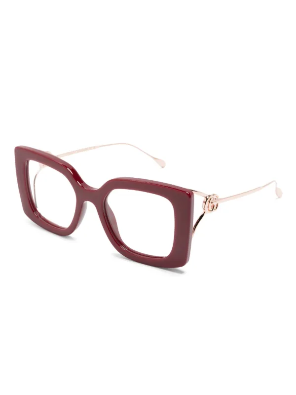 Gucci large frame glasses store
