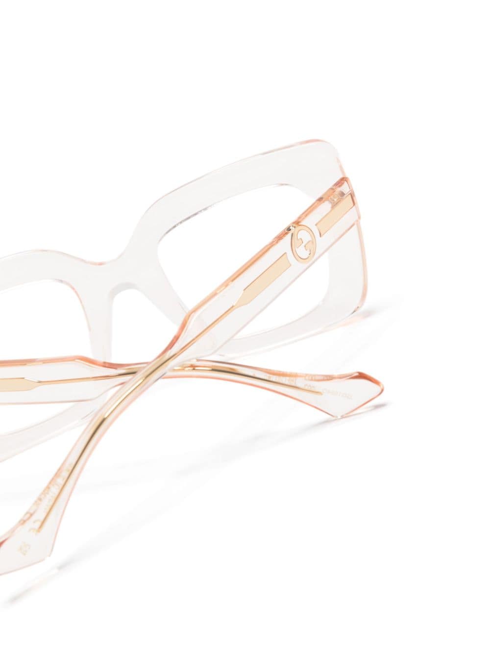 Shop Gucci Interlocking G Oversize-frame Glasses In Pink