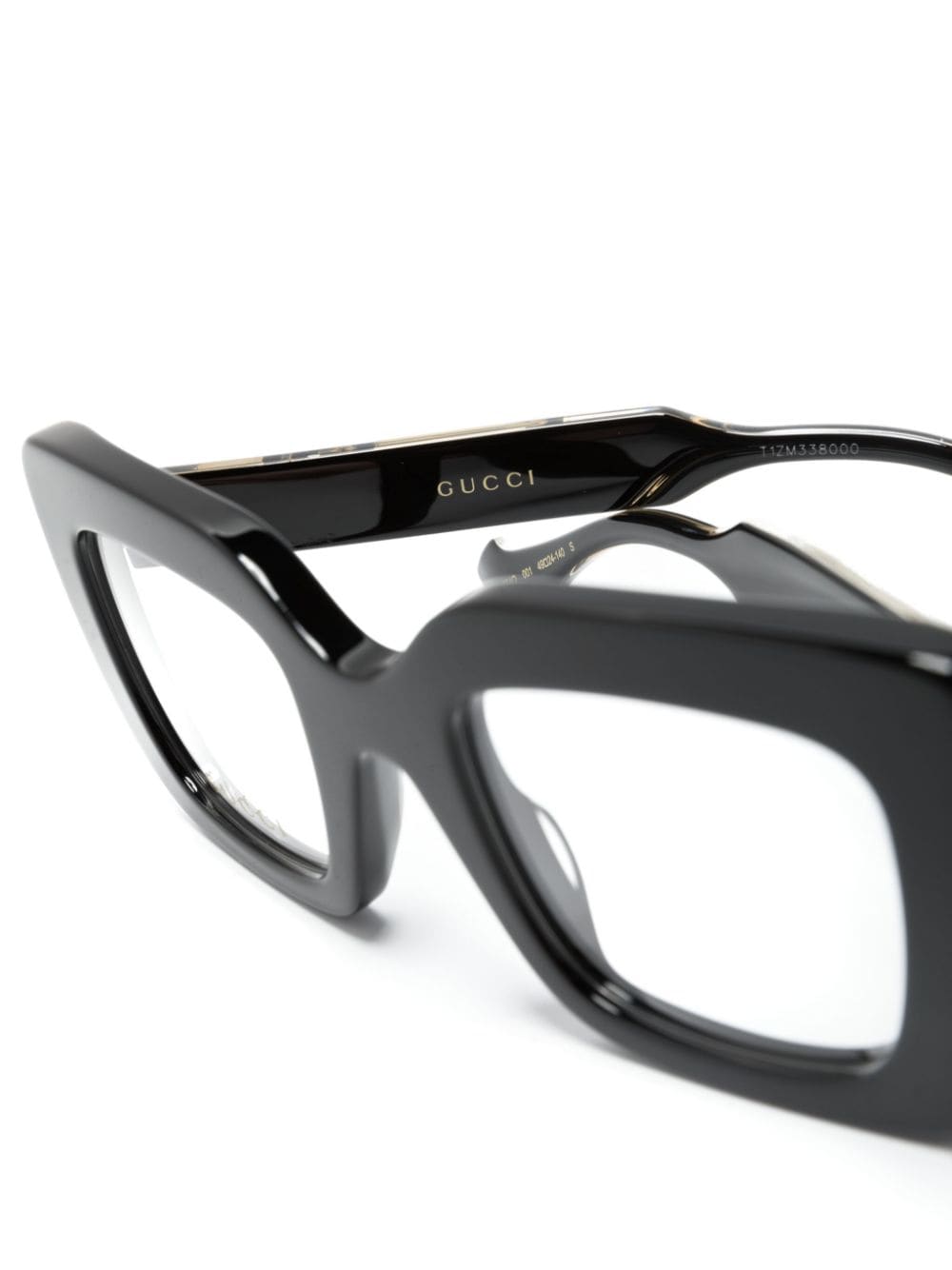 Shop Gucci Interlocking G Oversize-frame Glasses In Black