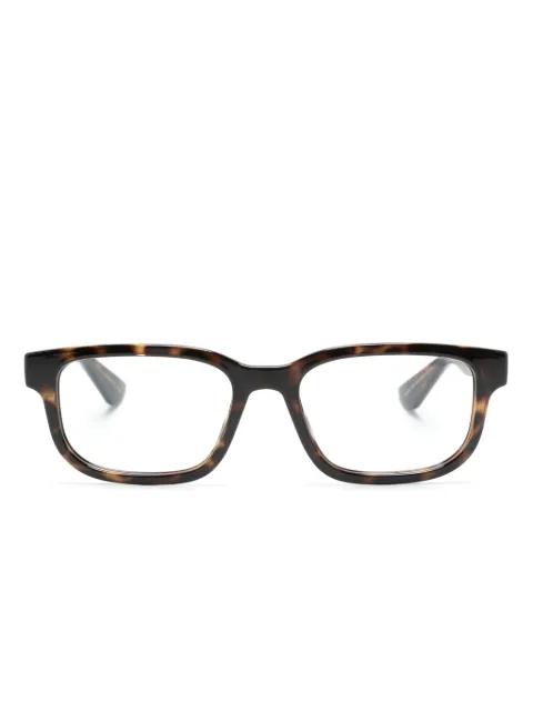 Gucci Eyewear lentes con armazón rectangular estilo carey