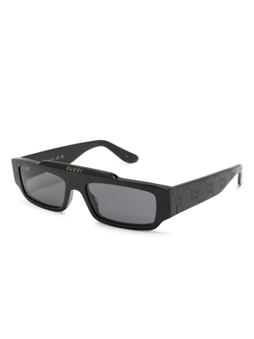 Gucci Eyewear rectangle-frame sunglasses - Zwart