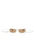 Gucci Eyewear rectangle-frame sunglasses - Gold