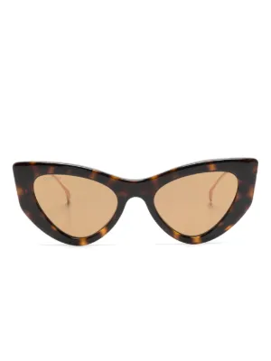 Gucci Eyewear オーバーサイズ サングラス | ブラウン | FARFETCH JP