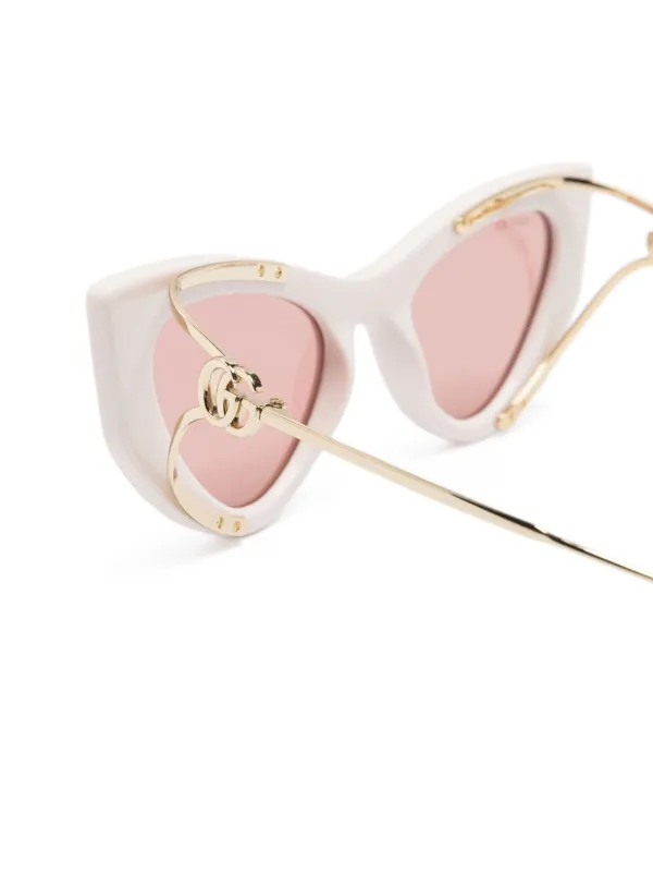 GUCCI ピンク キャットアイ サングラス GUCCI ピンク ブラック キャットアイ サングラス Gucci pink