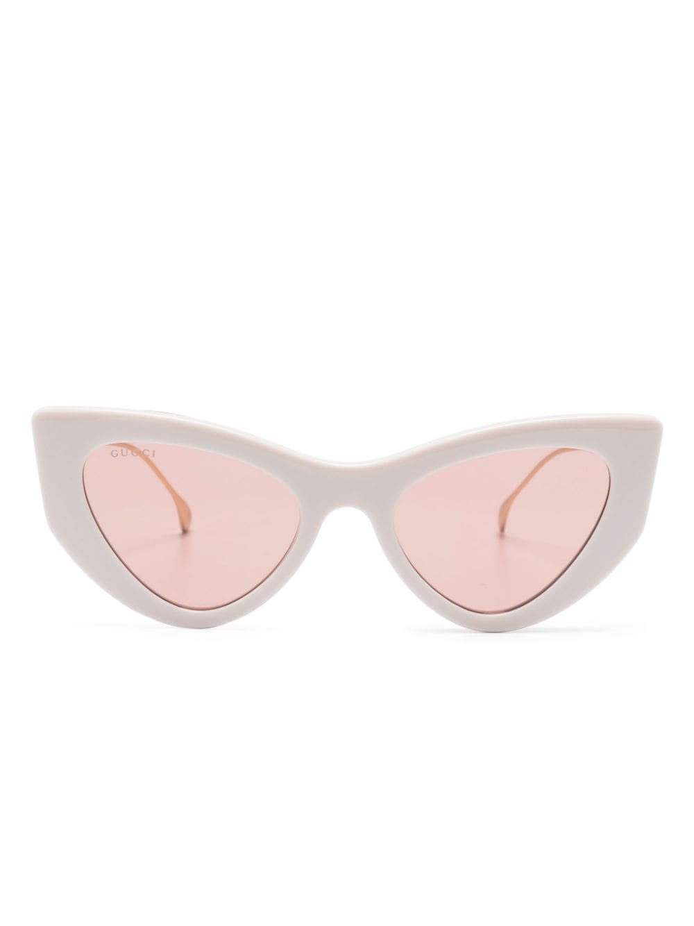 Gucci Double G Cat-eye Sunglasses In Neutrals