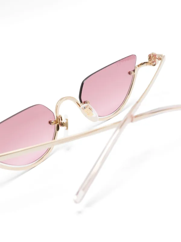 Gucci Eyewear GG1603S cat eye Frame Sunglasses Pink FARFETCH AE