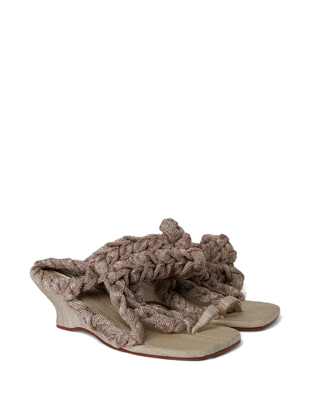 Isa Boulder rope-detailing sandals Neutrals