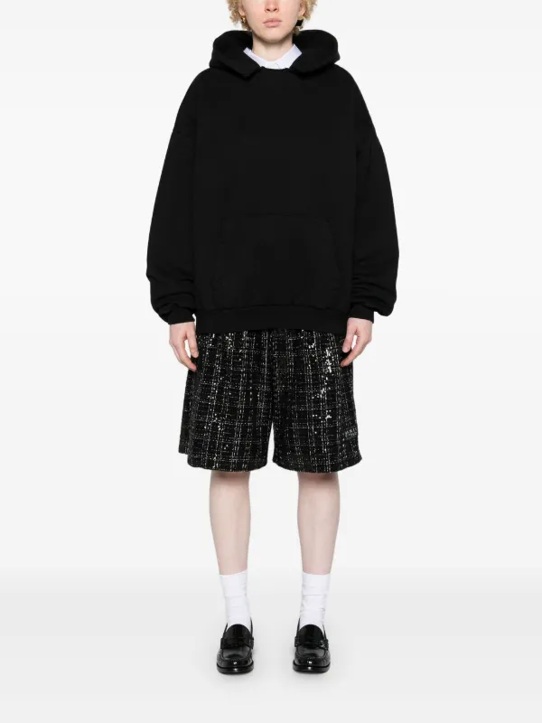 Fear Of God Undersized Cotton Hoodie | Black | FARFETCH