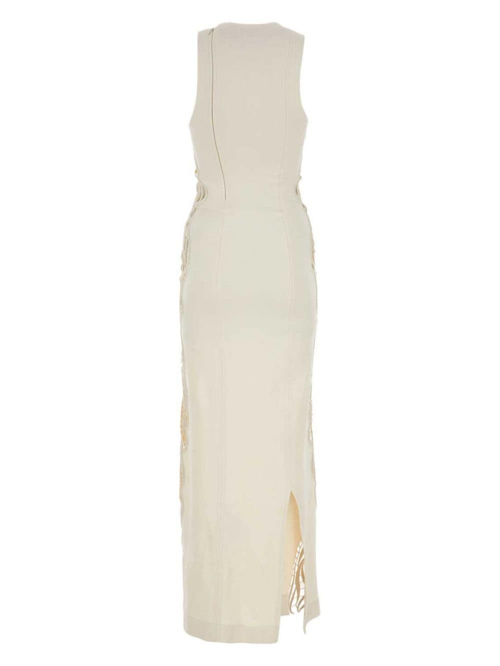 Jil Sander lace-panelled dress - Beige