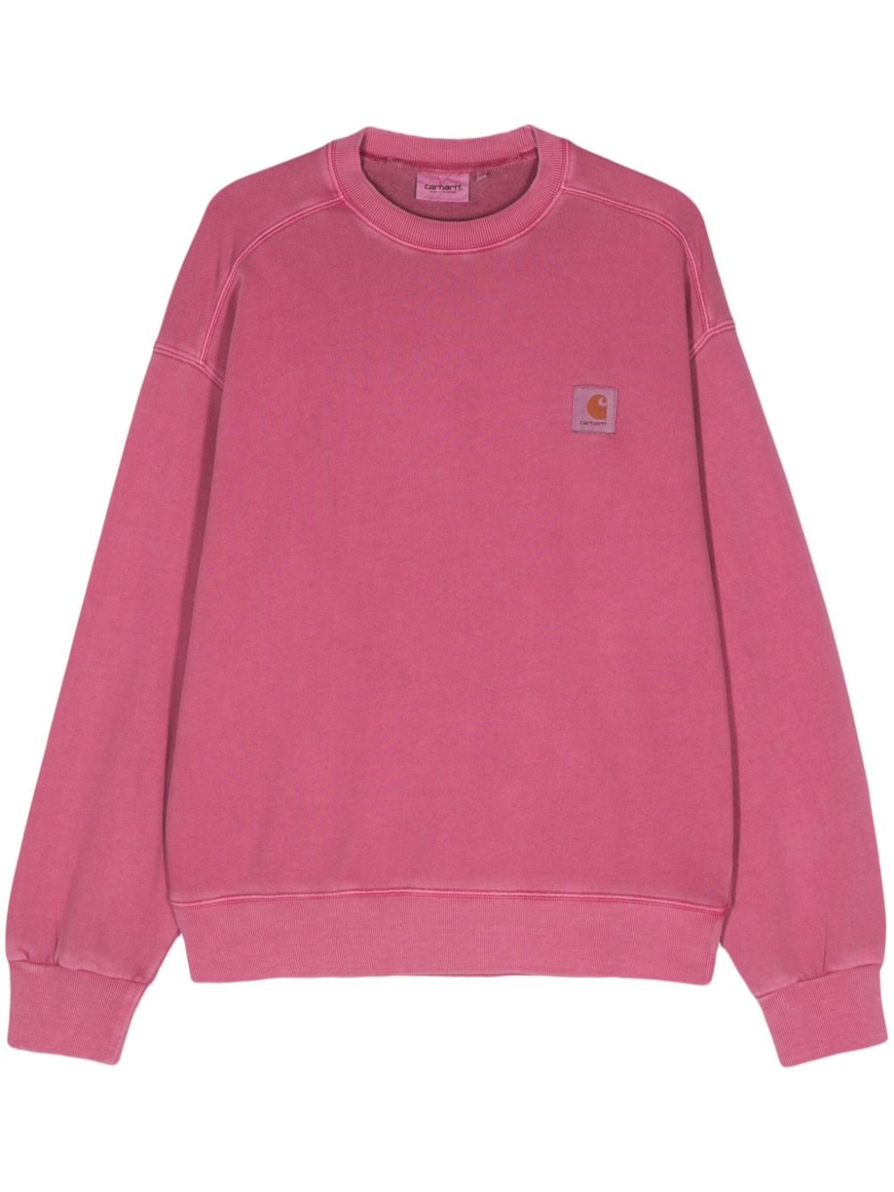 Shop Carhartt Nelson Logo-patch Sweatshirt In Pink