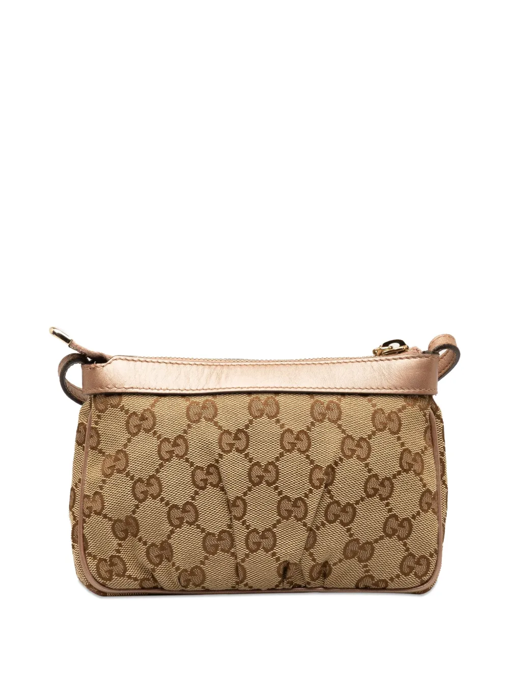 Gucci Pre-Owned 2000-2015 GG Canvas Heart Charm crossbody bag - Bruin