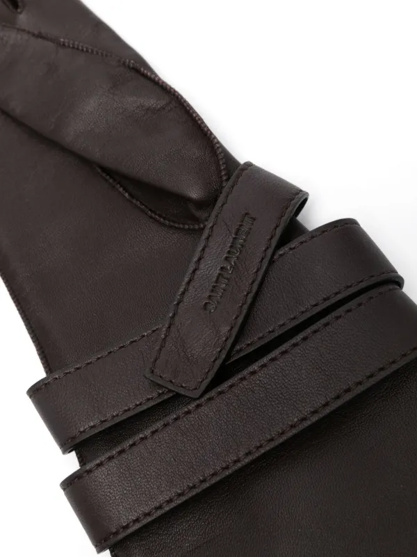 [Saint Laurent] アビエーター レザー グローブ Saint Laurent] アビエーター レザー グローブ
