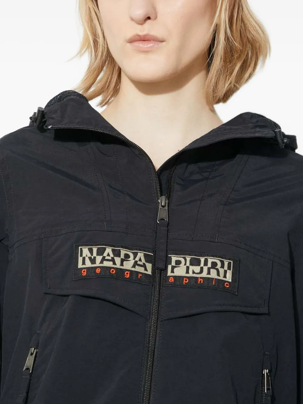 Napapijri Rainforest Hooded Jacket In Animal Print