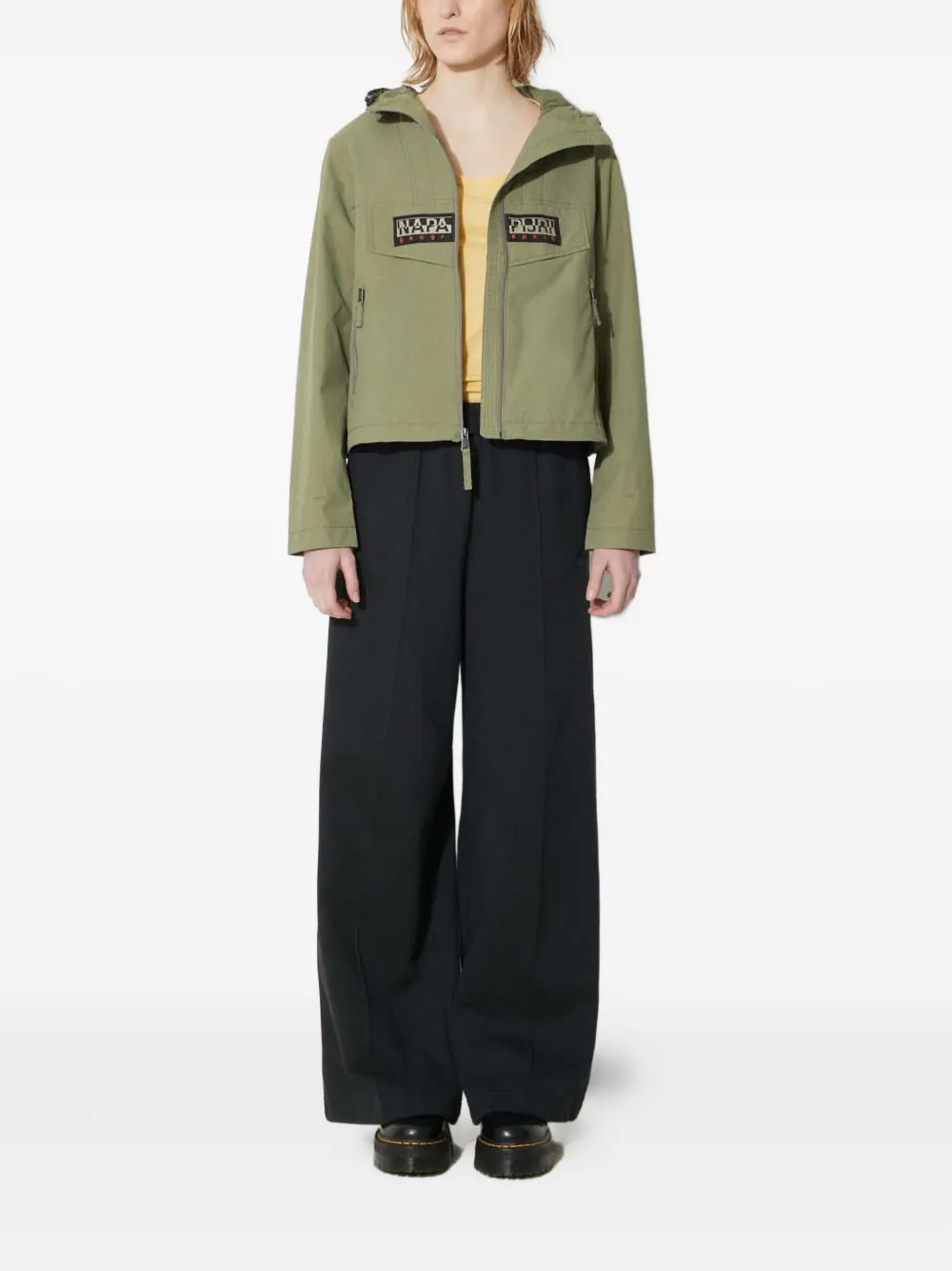 Napapijri hooded logo-patch jacket | Cropped Jackets | Image 2