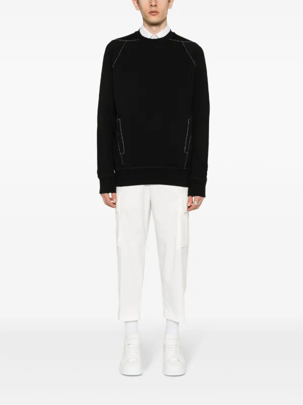 Alexander McQueen Cotton Jersey Sweatshirt | Black | FARFETCH