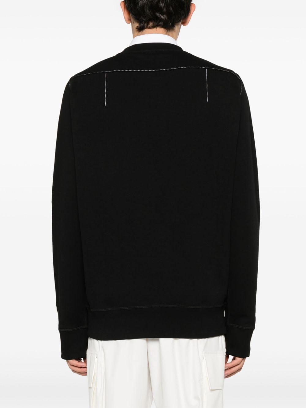 Shop Alexander Mcqueen Cotton Jersey Sweatshirt In Black