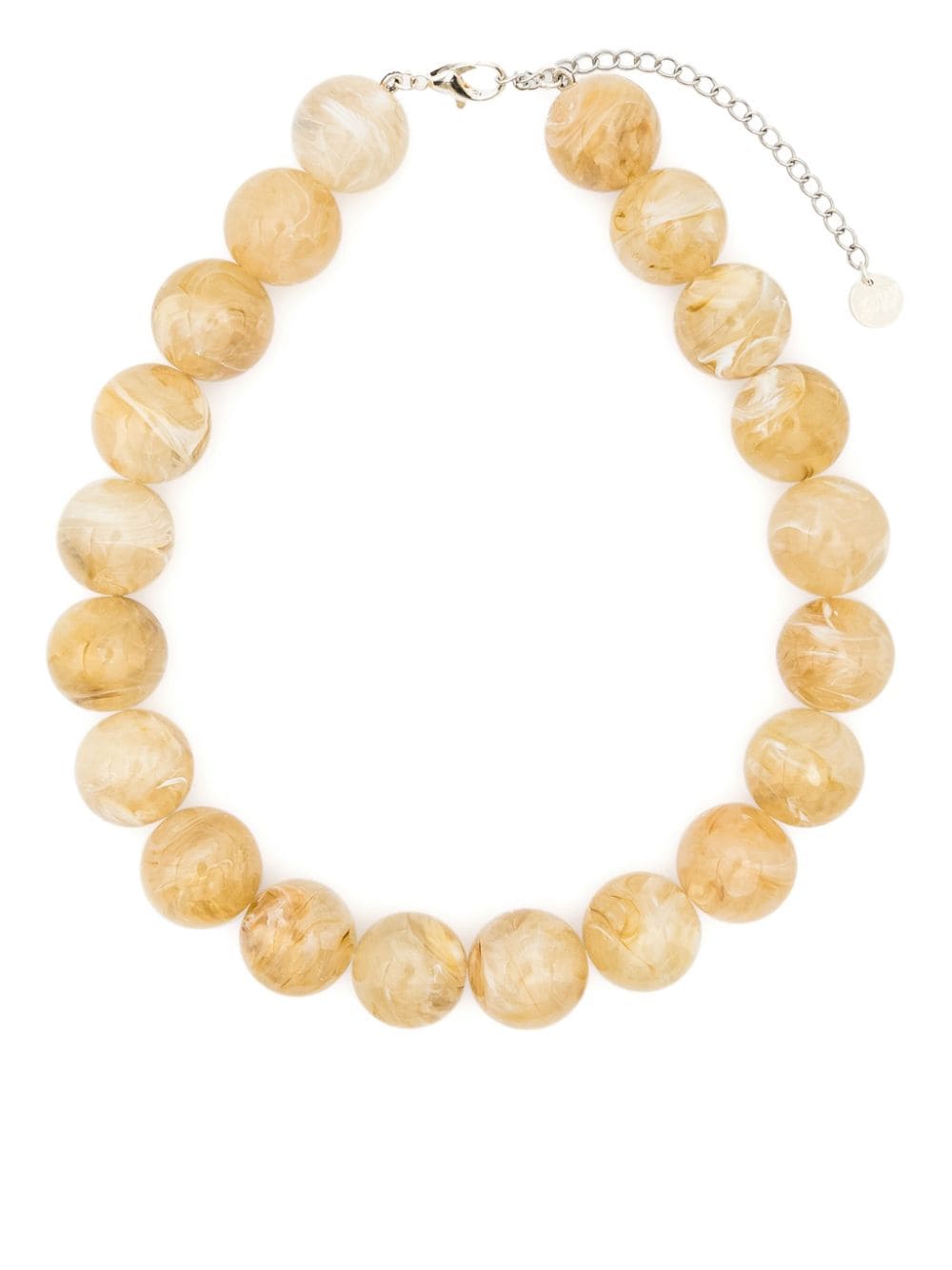 Paloma Wool Marbled Beaded Necklace In Neutrals