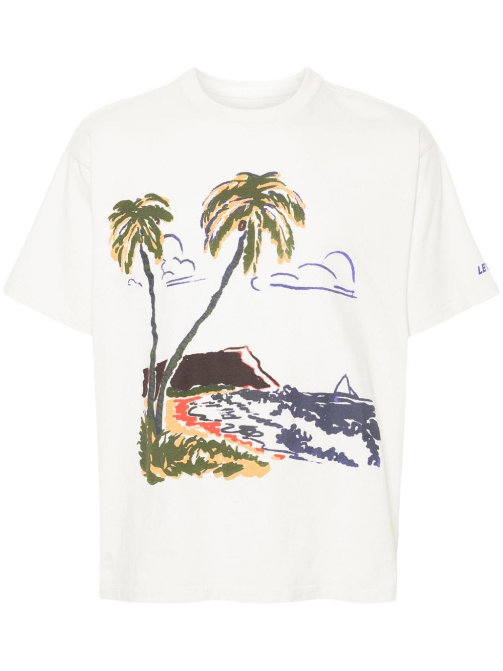 Levi's Graphic-print Cotton T-shirt In Neutrals