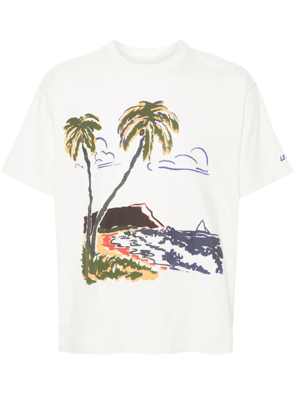 Levi's T-shirt met grafische print Beige
