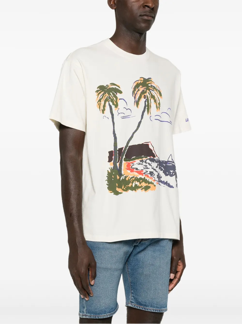 Levi's T-shirt met grafische print Beige