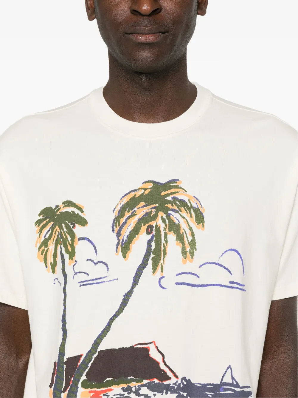 Levi's T-shirt met grafische print Beige