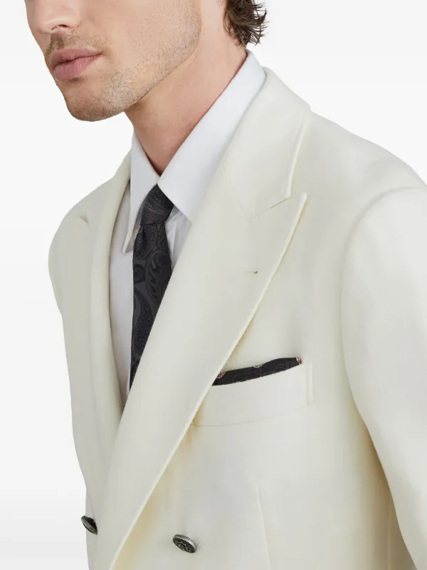高い信頼 厚い信頼 Brunello Cucinelli Printed Silk Pocket Square | Black | FARFETCH シャツ/ブラウス(長袖/七分)
