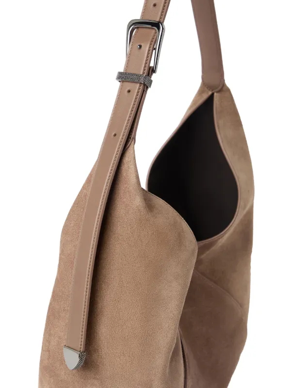 Brunello Cucinelli BC Duo Suede Tote Bag | Neutrals | FARFETCH