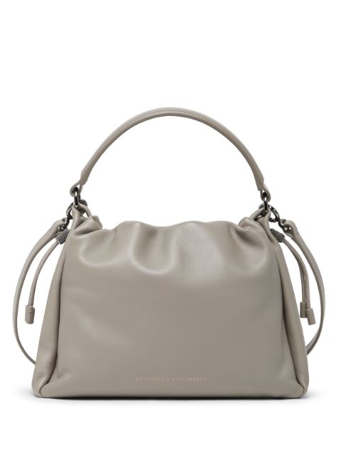 Brunello Cucinelli small Mellow leather bucket bag Women