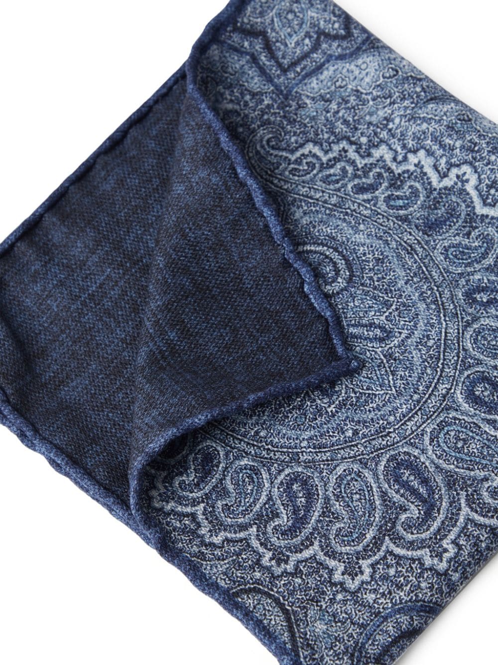Brunello Cucinelli Zijden sjaal met paisley-print Blauw