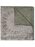 Brunello Cucinelli silk pocket square - Green