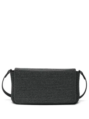 ショルダーバッグ・ポシェット BRUNELLO CUCINELLI BLACK LEATHER CROSSBODY BAG Brunello Cucinelli - Black Leather Monili Trim Box Shoulder Bag