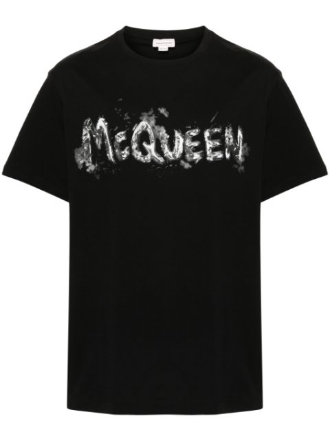 Alexander McQueen logo-print cotton T-shirt