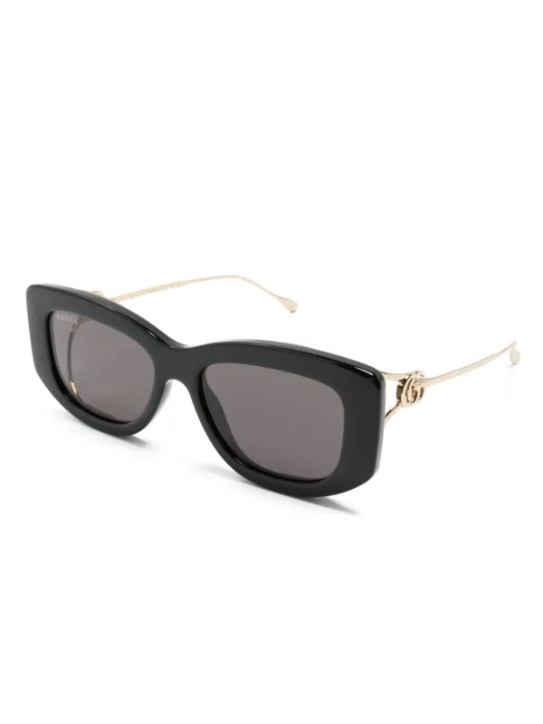 Gucci Eyewear スクエアフレーム サングラス | ゴールドトーン