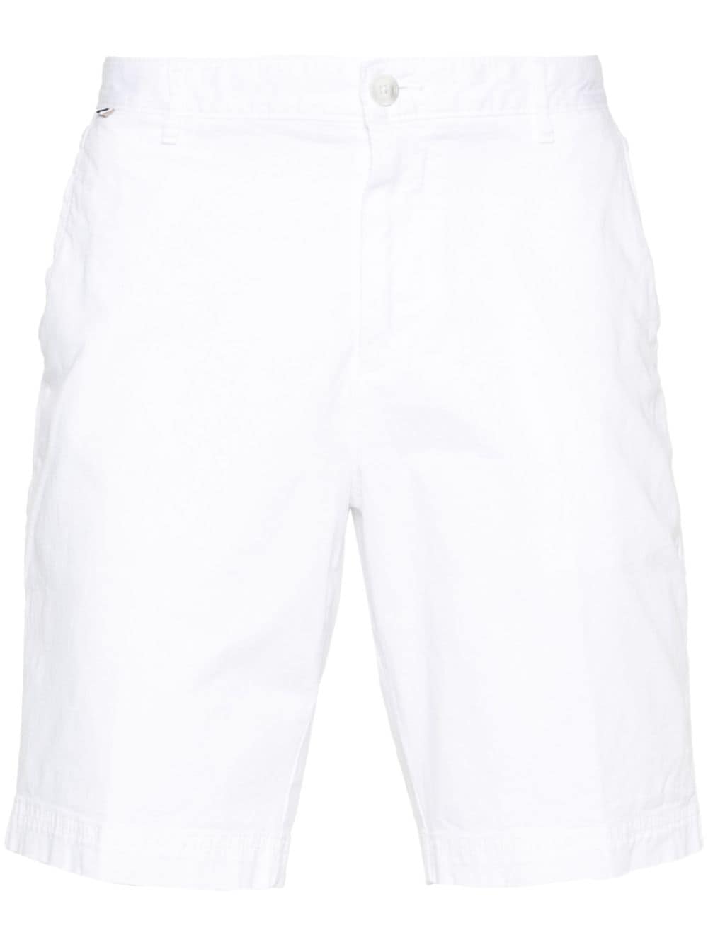Hugo Boss Logo-patch Shorts In White