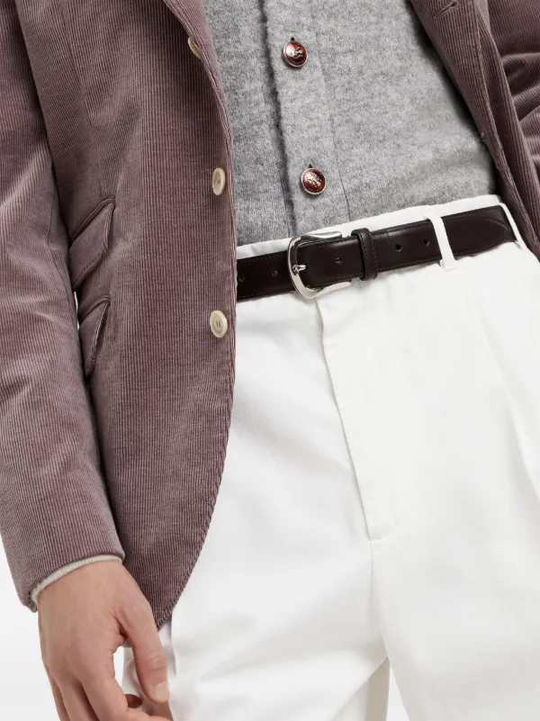 Brunello Cucinelli レザーベルト | ブラウン | FARFETCH JP