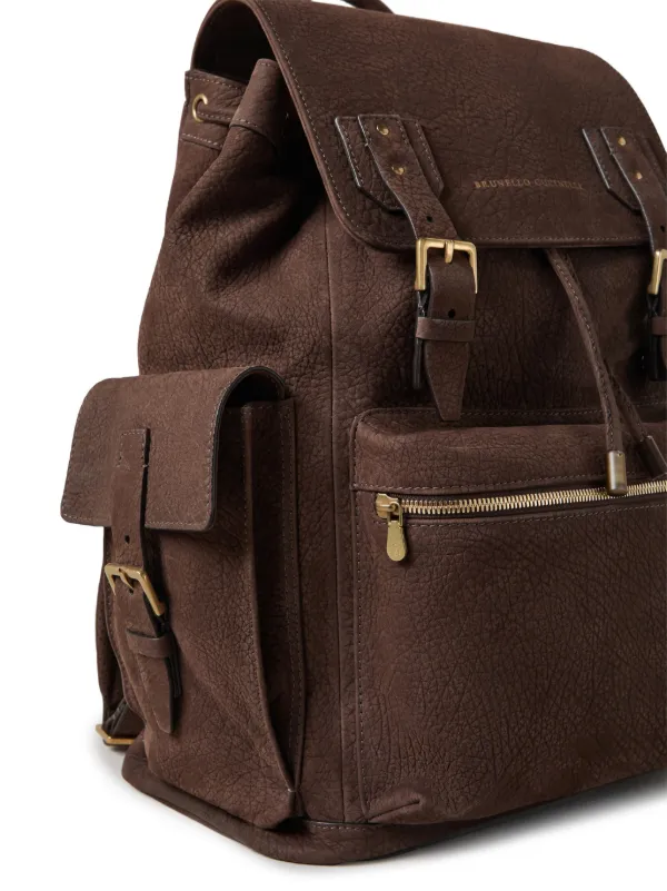 お気にいる Brunello Cucinelli JP FARFETCH | ブラウン | レザーバックパック バッグ