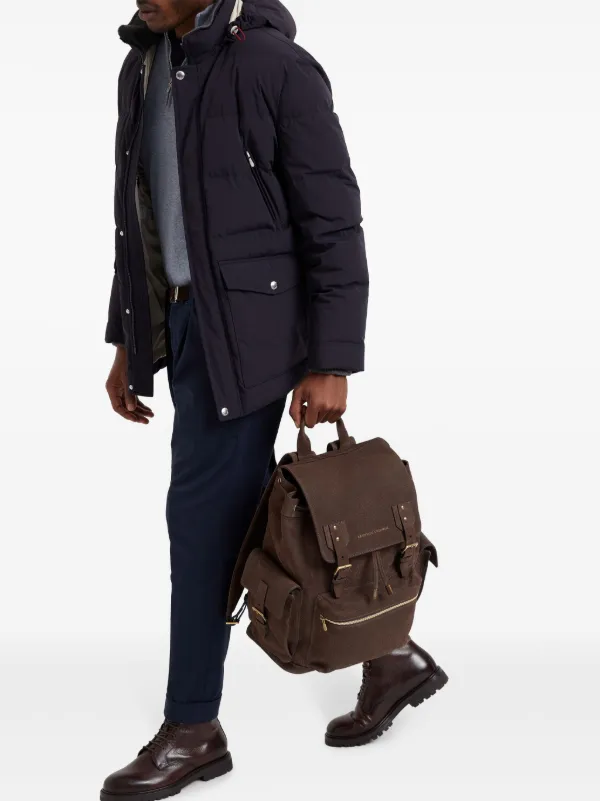 Brunello Cucinelli レザーバックパック | ブラウン | FARFETCH JP